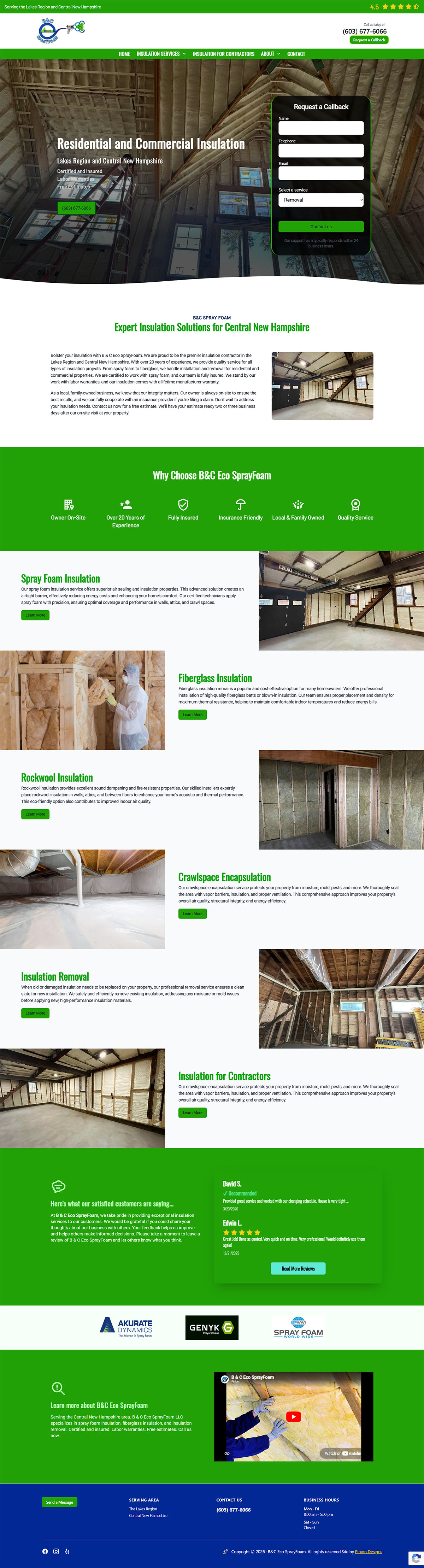 Insulation NH website